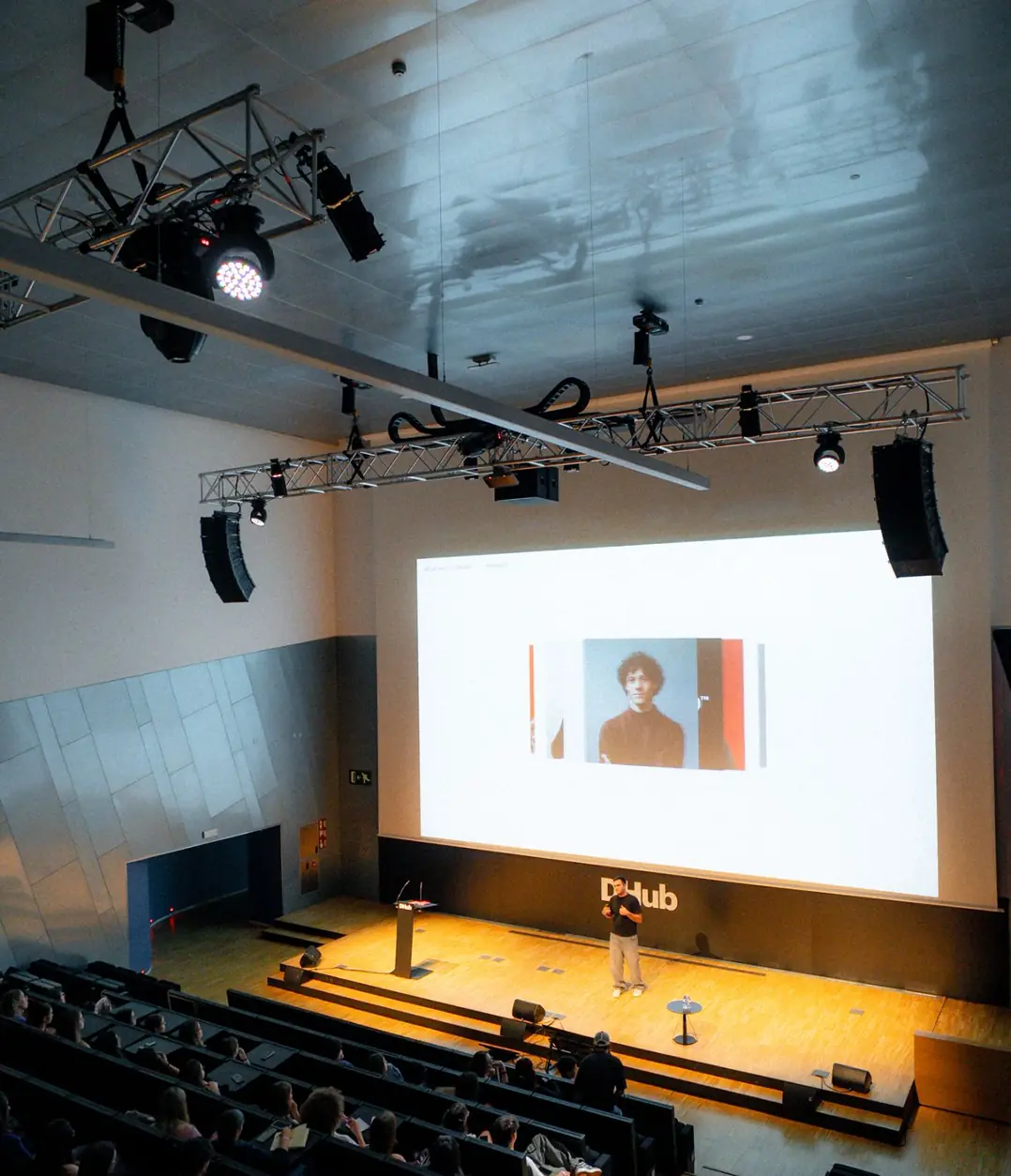 A talk at DHub — the room