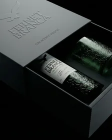Fernet Branca — embossed presentation box