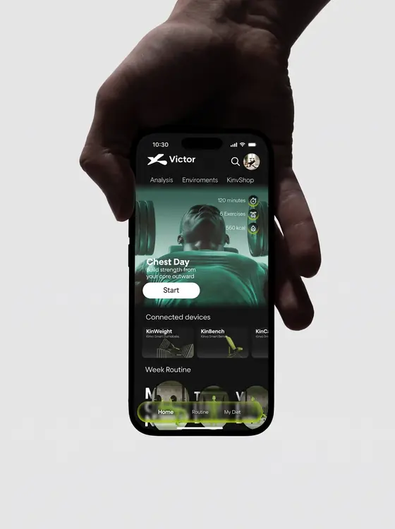 An app running on a phone