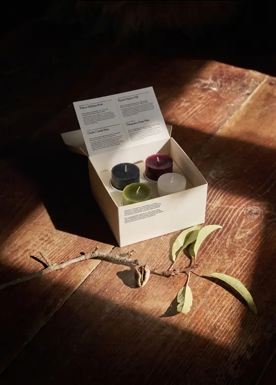 A box of sweets on a table