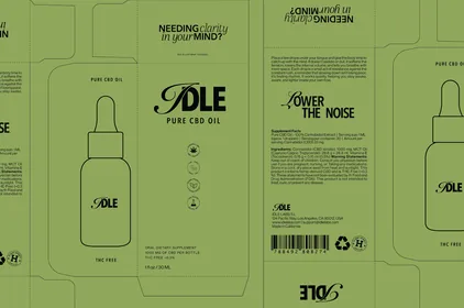 IDLE CBD Oil — bottles in daylight