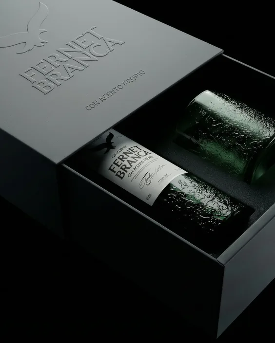 Fernet Branca — embossed presentation box