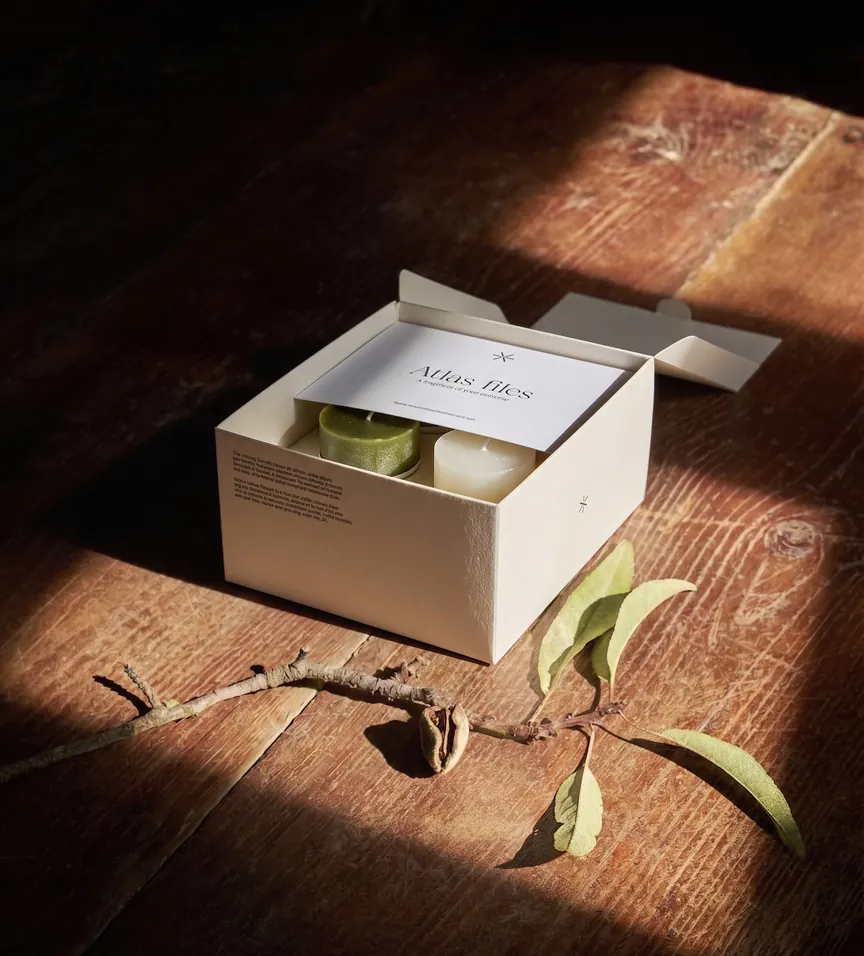 Atlas Files — the box in both hands